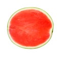 A half of fresh watermelon isolated on white background Royalty Free Stock Photo