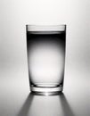 Half Full Black and White Glass