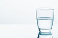 Half Full and Half Empty Glass Royalty Free Stock Photo