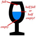 Half full, half empty