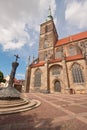 Half Gothic half Romanesque cathedral