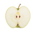 Half of green apple Royalty Free Stock Photo