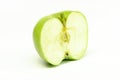 Half green apple Royalty Free Stock Photo