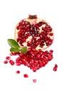 A half grenadine with seeds