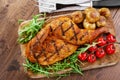 Half grilled chicken Royalty Free Stock Photo