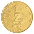 Half Israeli New Sheqel coin