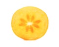 Half fruit persimmon Royalty Free Stock Photo