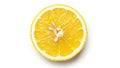 Half lemon slice isolated on white background Royalty Free Stock Photo