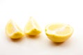 Half Lemon and Two Sections Royalty Free Stock Photo