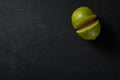 Half Lime Food Background