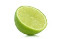 Half lime fruit isolated