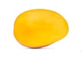 Half mango isolated on white Royalty Free Stock Photo