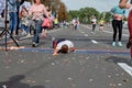 Half Marathon Minsk 2019 Running in the city Royalty Free Stock Photo