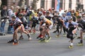 Half marathon roller skaters