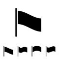 Half-mast Flag Vector Icon