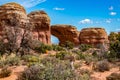 Trail to Broken Arch in Arches National Park