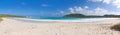 Half Moon Bay Atlantic Ocean coast - Caribbean tropical island - Antigua and Barbuda Royalty Free Stock Photo