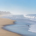 Half Moon Bay Beach, beautiful beach Royalty Free Stock Photo