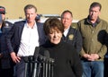 Congresswoman Anna Eshoo speaking at a Press Conf in Half Moon Bay