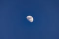 Half moon blue sky Royalty Free Stock Photo