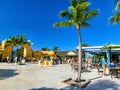 Half Moon Cay, Bahamas - December 02, 2019: People near Fort San Salvador at Half Moon Cay, Little San Salvador Island, the Royalty Free Stock Photo