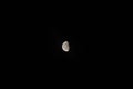 Half moon on the dark night sky Royalty Free Stock Photo