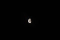 Half moon on the dark night sky Royalty Free Stock Photo