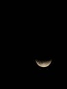 Half moon in dark sky Royalty Free Stock Photo