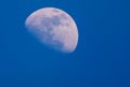 Half moon In the daytime Royalty Free Stock Photo