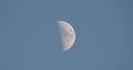 Half Moon in Daytime Sky Royalty Free Stock Photo