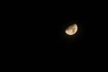 half-moon in the Night Sky Royalty Free Stock Photo