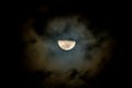 Half Moon in the Night Sky Royalty Free Stock Photo