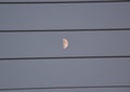 Half moon in the sky