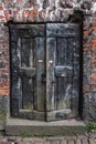 The half-open old wooden door. Royalty Free Stock Photo