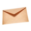 Half open old yellow paper envelope