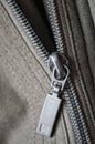 Half open zipper Royalty Free Stock Photo