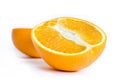 Half of orange Royalty Free Stock Photo