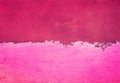 Half painted concrete wall. Pink-magenta gradient color Royalty Free Stock Photo