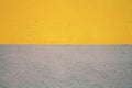 Half painted concrete wall Royalty Free Stock Photo