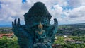 half part of the large statue of Garuda Wisnu Kencana with a height of 121 meters located in Ungasan Bali