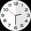 Half past 2 o`clock analog clock icon Royalty Free Stock Photo