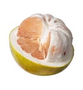 Half peeled pomelo