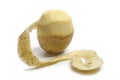 Half peeled potato Royalty Free Stock Photo