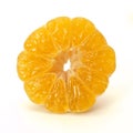 Half peeled tangerine