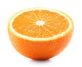 Half of perfectly retouched orange fruit