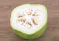 Half a piece of winter melon Royalty Free Stock Photo