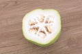 Half a piece of winter melon Royalty Free Stock Photo