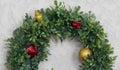 Half piece of wreath on background Royalty Free Stock Photo