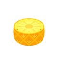 Half pineapple icon flat design vector illustration Royalty Free Stock Photo