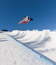 Half Pipe snowboard Royalty Free Stock Photo